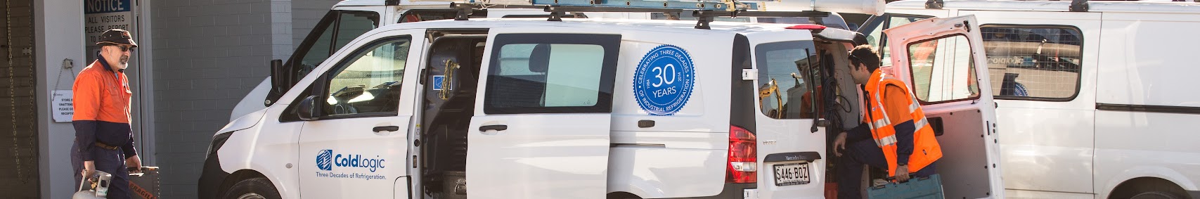 Cold Logic refrigeration service vans in Melbourne